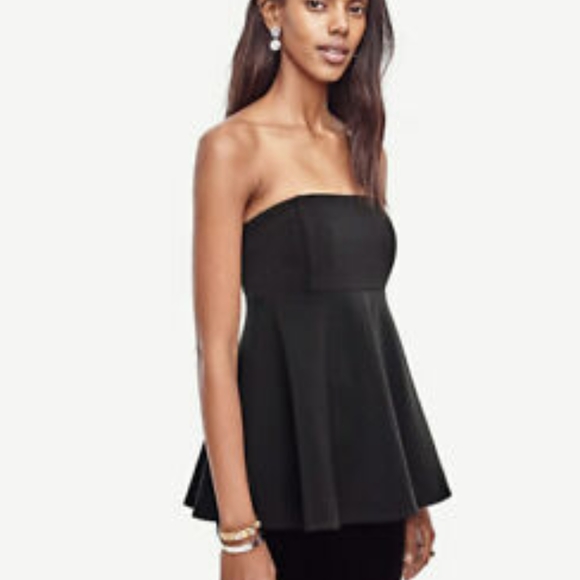 Ann Taylor Tops - Sale! Ann Taylor Strapless Black Babydoll Top